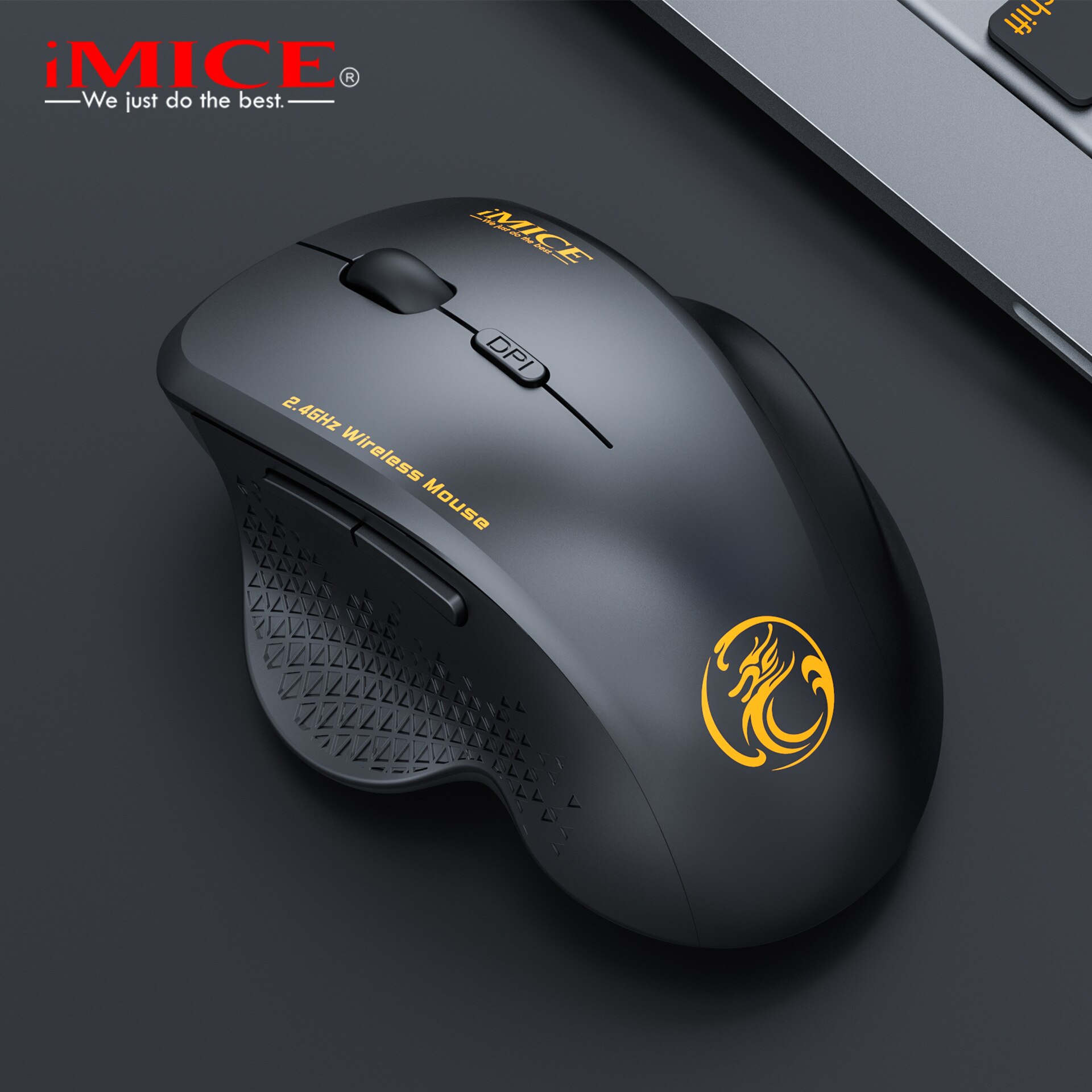 IMIC USB Wireless Mouse 2000DPI USB 2.0 Receiver Optical Computer Mouse 2.4Ghz Ergonomic Mice For Laptop PC Sound Silent Mouse. 