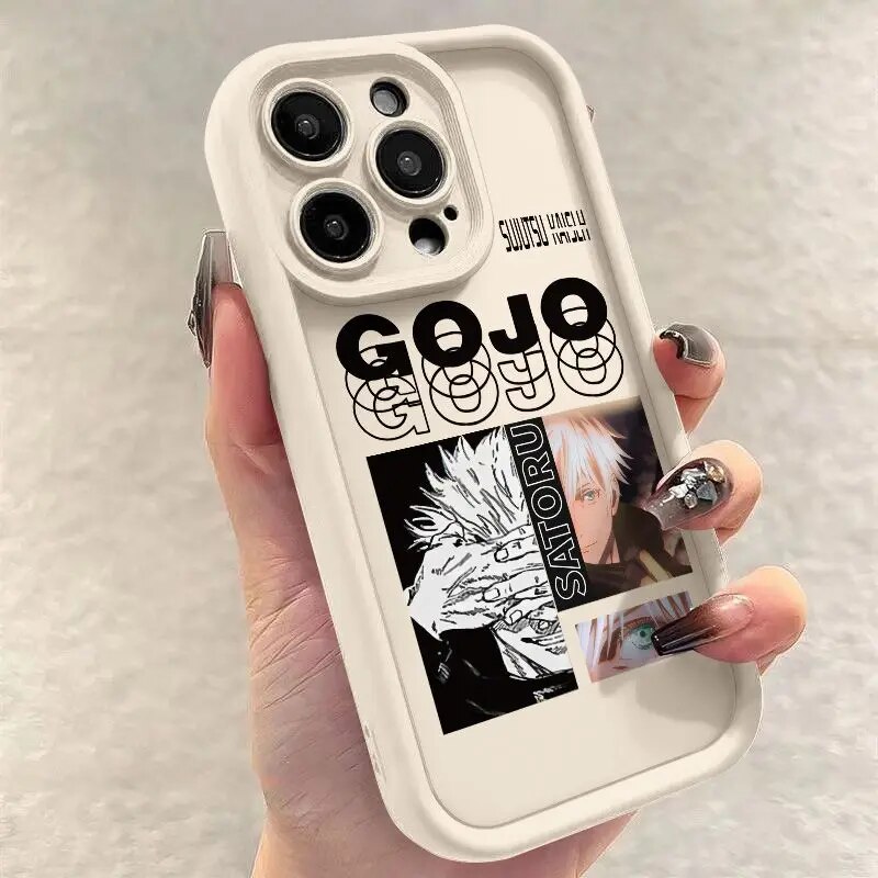 Jujutsu Kaisen Gojo Satoru Phone Case For iPhone 15 14 13 12 11 Pro Max XR XS X 7 8 Plus SE2 Soft Silicone Shockproof Back Cover. 