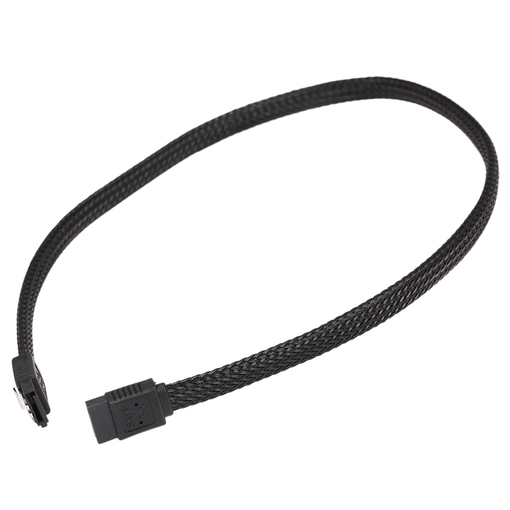 20X 50CM SATA 3.0 III SATA3 7Pin Data Cable 6Gb/S SSD Cables HDD Cord with Nylon Sleeved Premium Version(Black)