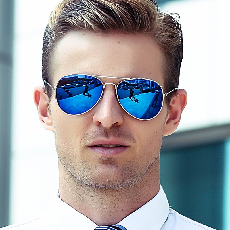 Blue pilot clear women luxury brand design eye sun glasses 2018 ladies vintage retro R3025 girls Aviation men sunglasses Daraz .bd