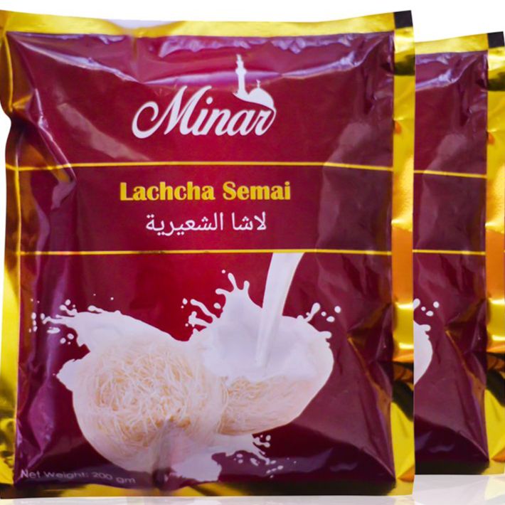 Minar Lachcha Semai- 200 Gm Each Packet- 3 Packets Semai-By Gq Foods Ltd.. 