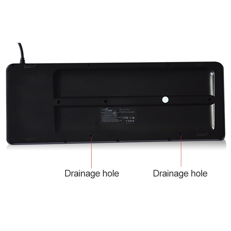 （COD Available)DS-8900 USB Interface Prevent Water Splashing Laser Engraving Character One-piece Wired Trackball Keyboard, Length: 1.5m. 