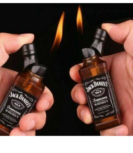 JACK DANIELS BOTTLE Bottle Lighter Refillable New Unique Smoking. 