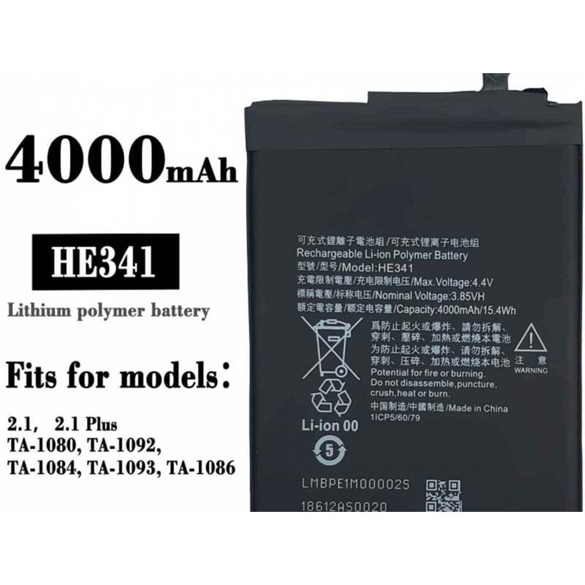 Mobile Phone Battery For Nokia 2.1  HE341 (4000mAh)