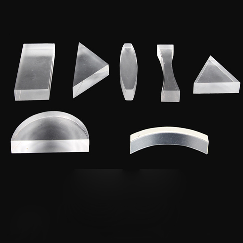 Physical Optical Frosted Biconcave Lens Biconvex Lens Refraction Double Concave Double Convex Cylindrical Lens Set