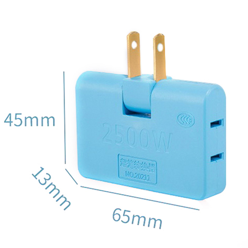 Rotatable Socket Converter 180 Degree Multi Plug Slim Wireless Outlet Adapter BDM. 