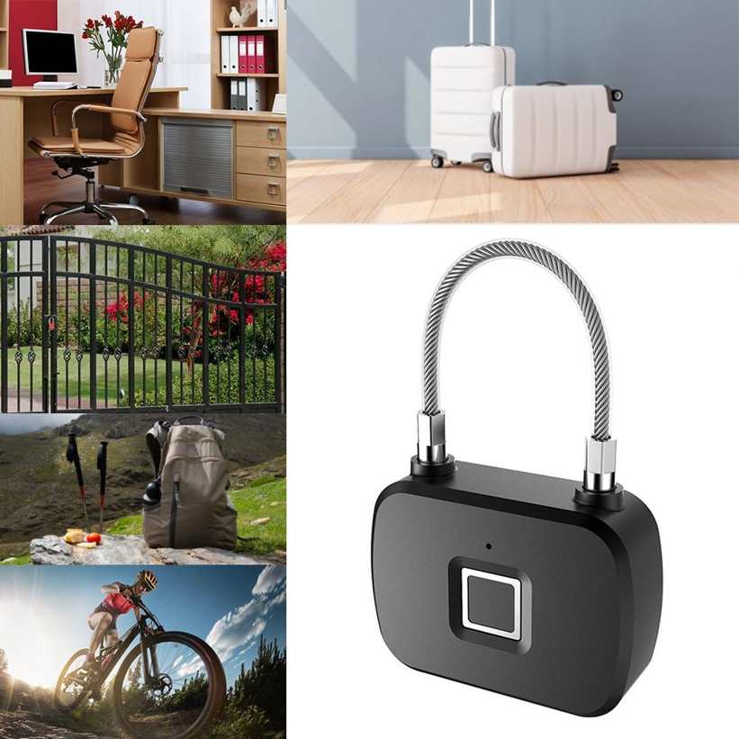 fingerprint lock luggage