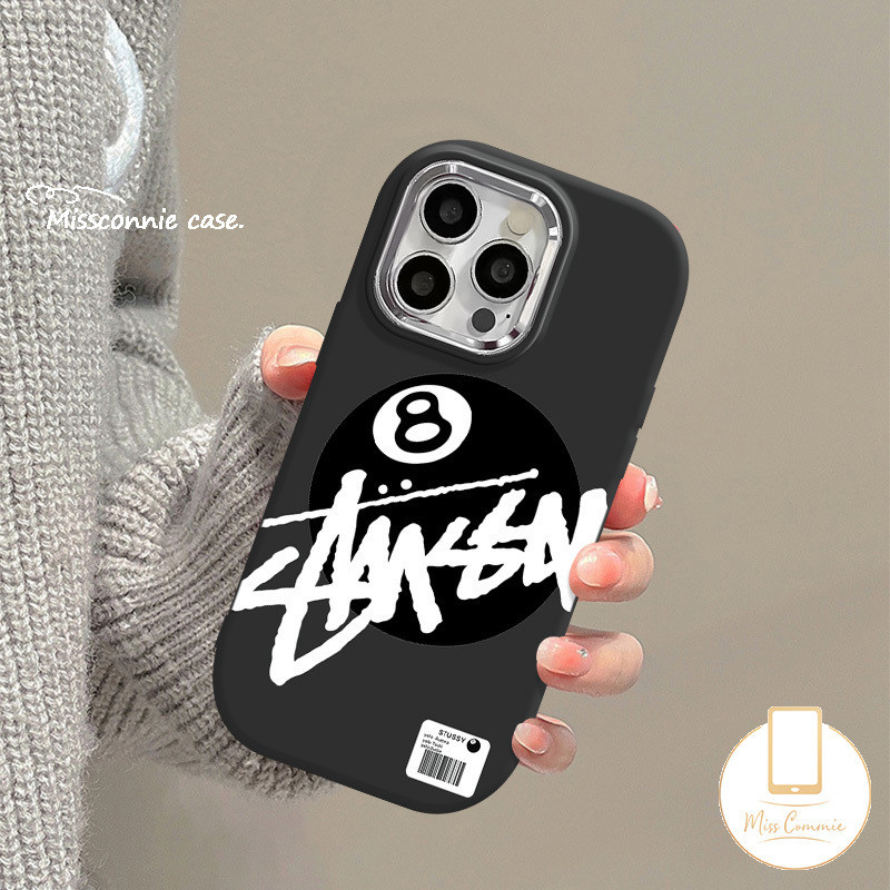 Trendy Brand Stussy Soft Case For Realme C53 C67 C25 C12 C55 C15 C55 C25s C25Y C21Y Note 50 C11 C51 C30 C20 5s 5i 5 6i 8i C20A Narzo 50 Graffiti English Luxury Plating Metal Cover. 