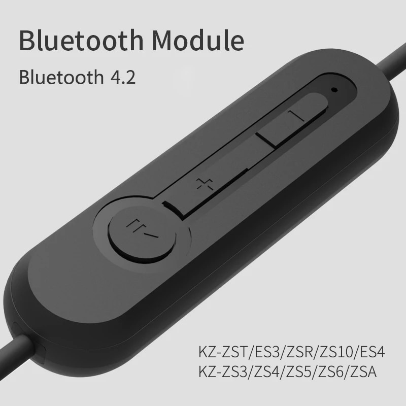 KZ AS10/BA10/ZST/ZS10 Bluetooth 4.2 Module Bluetooth Upgrade Hi-fi Portable Ear Hanging Type for KZ ZS4/ZS5/ZS6/ED16. 
