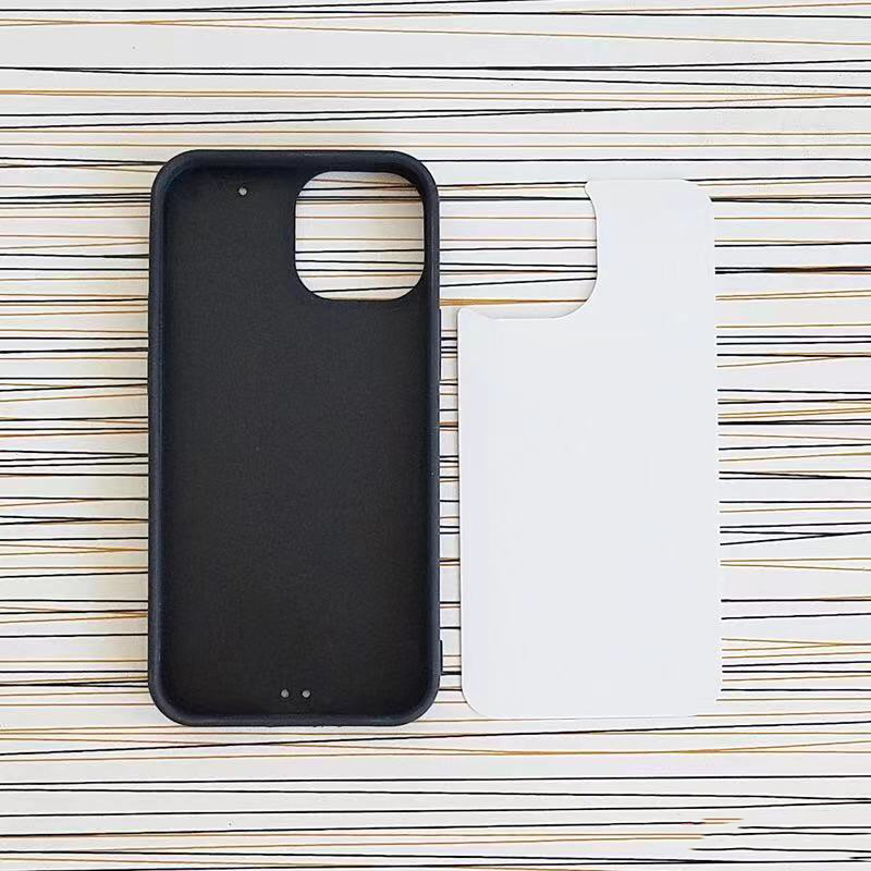 Printable Sublimation Blanks For iPhone 15 14 Plus 11 12 13 Pro Max 13 mini XR XS Heat Press Blank Phone Case with Metal Plates. 