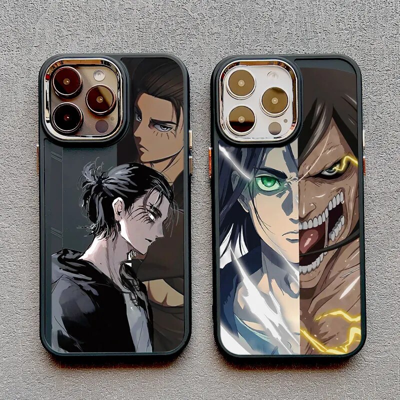 Anime Attack On Titan Phone Case For iPhone 14 Plus Pro Max 11 12 13 Pro Max XS X XR SE 2020 7 8 Plus Cover Silicone Shell Funda. 