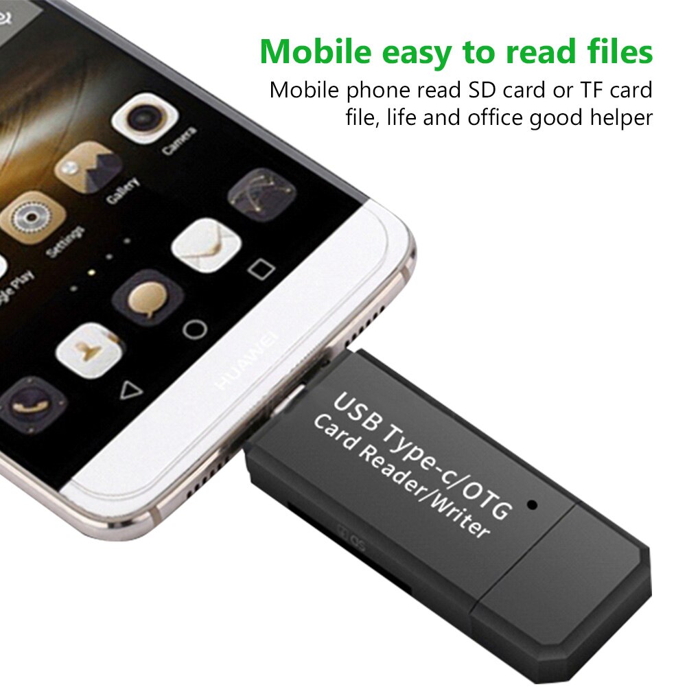 【VisioN Shop】OTG 3 in 1 SD TF Flash Drive Card High Speed Memeory 3.0 for Samsung Huawei Adapter Type C Micro USB Reader. 