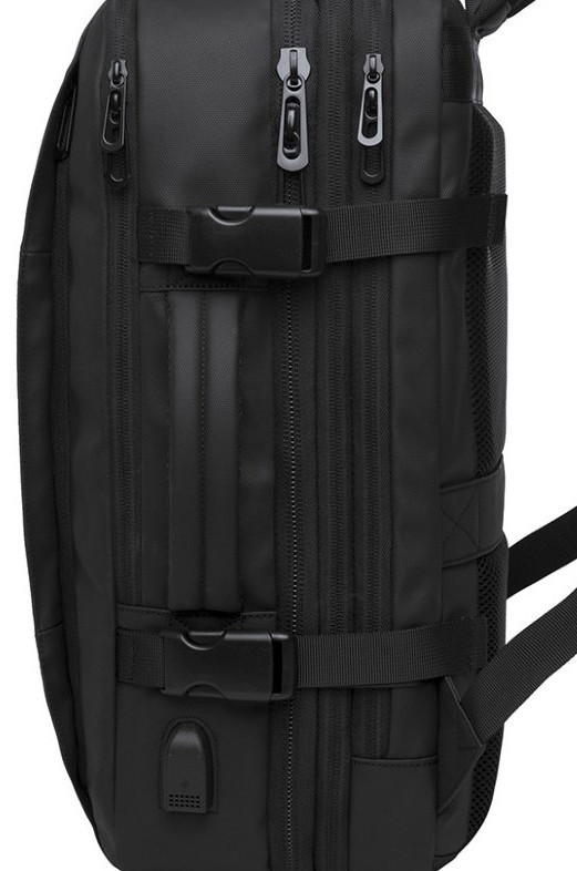 BANGE BG1908D Large Capacity Expandable Multi-Purpose Business & Travel Backpack Laptop Bag for 17.3inch(Black). 