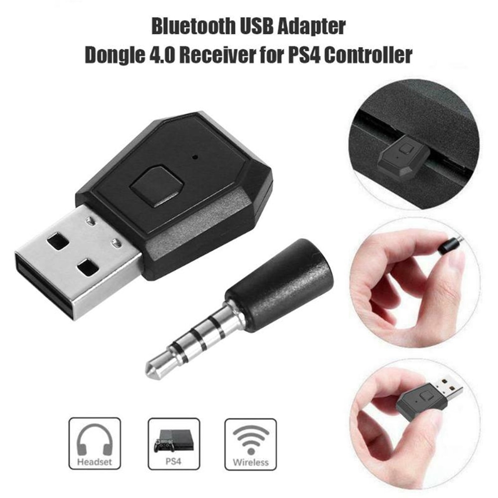 USB Bluetooth Receiver Adapter For PS4 Playstation Bluetooth 4.0 Headsets Receiver Headphone Dongle. 