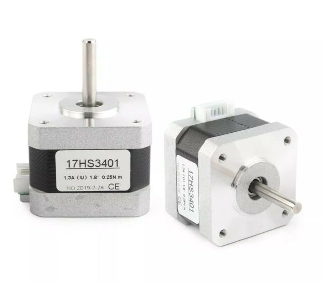 0.25N.m NEMA17 NEMA-17 17HS3401 DC 12V 1.3A 0.25N.m 1.8 Degree 4 Lead Cables 42BYGH L34mm Stepper Motor For CNC Machine 3D Printer NEMA 17 Stepper Motor. 