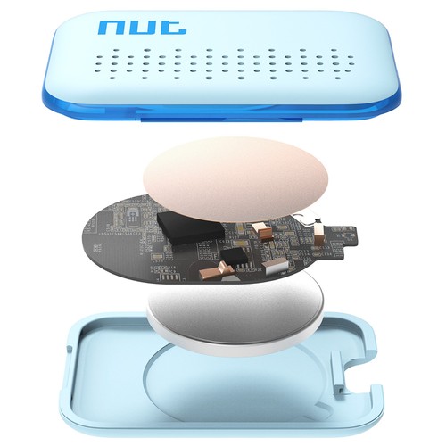 Nut Mini F6 Smart Tag Bluetooth Tracker Key Finder Locator Anti Lost Found Alarm For Security Protection Blue. 