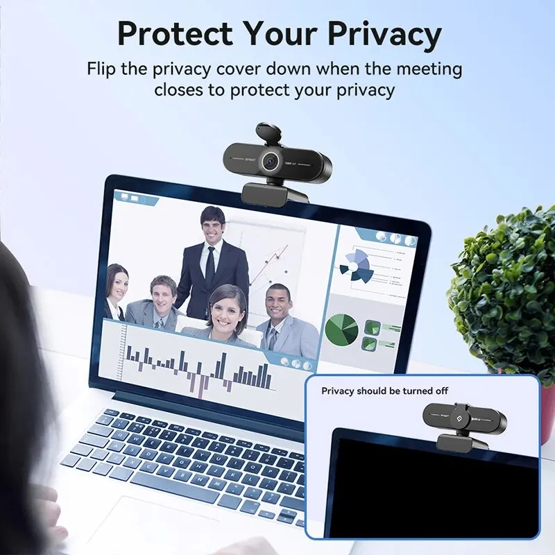 Webcam Ultra HD 4K/2K/1080P Web Camera EMEET C60E Autofocus USB Computer Camera for Streaming/ Video Call/Conference SmartCam. 