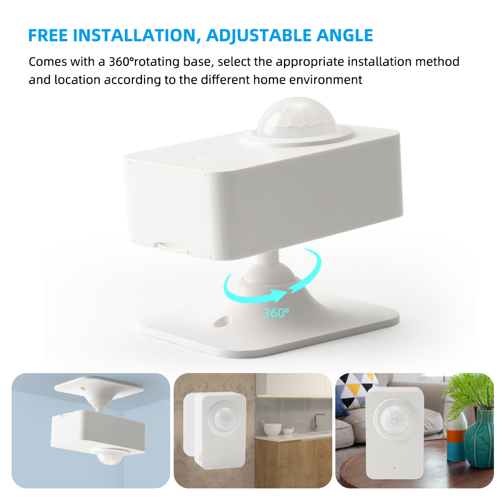 SMATRUL - Tuya WiFi PIR Motion Sensor - Wireless Human Body Movement Infrared Detector. 