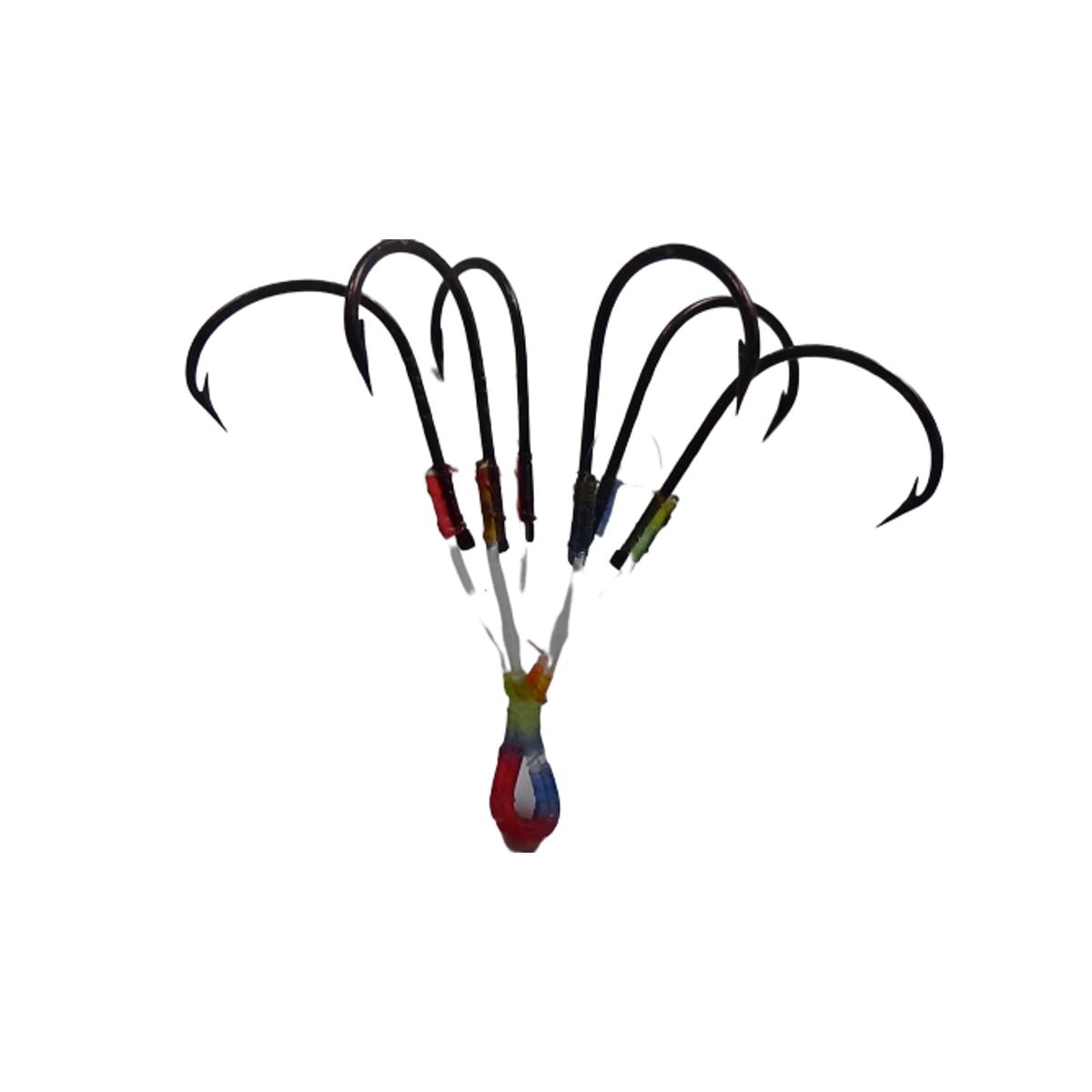 Jhupi Kata Hook Set For Catla Fishing (06 hooks) 02 Set Hooks