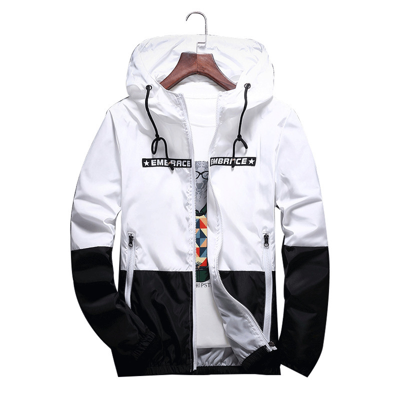 【Solo Yolo】2021 Spring New Korean Style Color Matching Men's Jacket Casual plus-Sized plus Size Thin Student Coat. 