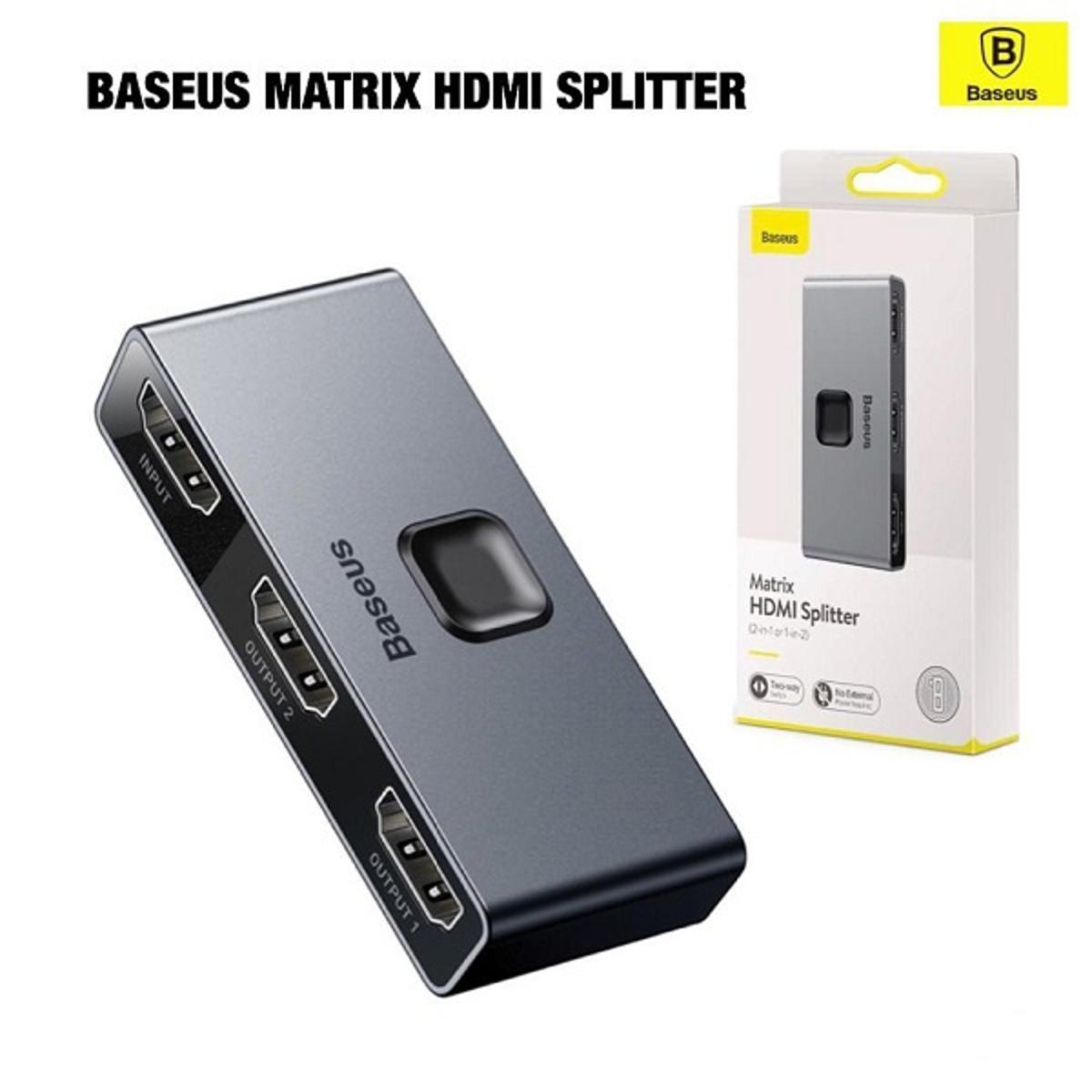 BASEUS MATRIX HDMI 4K HD SPLITTER TWO DISPLAY