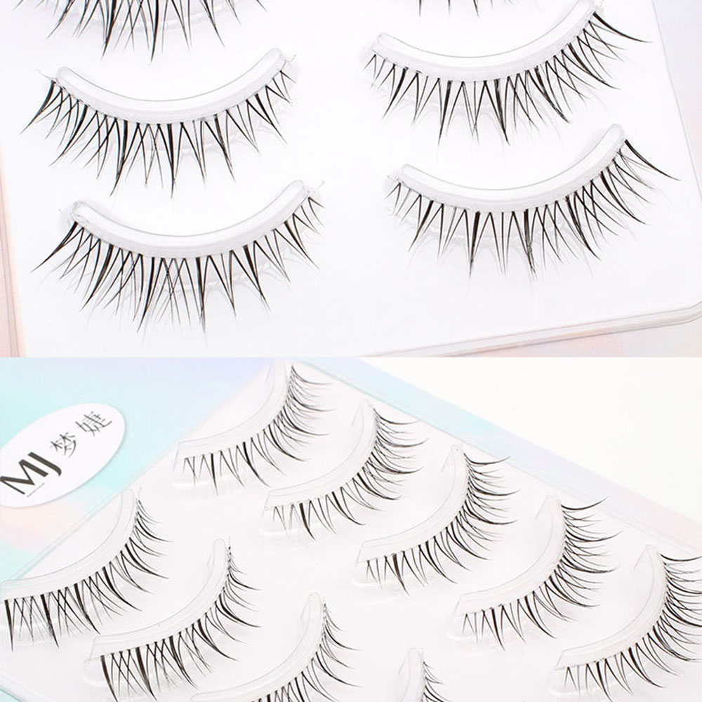 Short Eyelashes A/M Shape Spikes Cluster Eyelash Transparent Stem Eyelashes Eyelash Extensions Natural Korean False Eyelashes. 