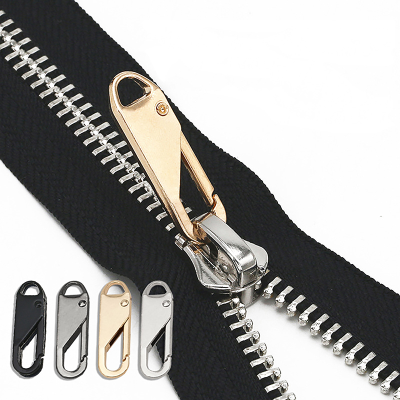 5 Pcs Metal Zipper Pull Replacement Detachable Zipper Slider Pull Tab Repair Kit for Clothing Jacket Diy Craft Sewing Zip Head Cherry Super Store