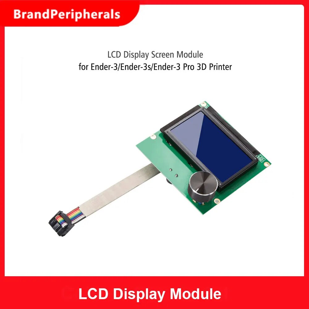 【YIYANGMAOYI111】Creality 3D LCD Display Screen Controller Module LCD Screen Cable Ender-3/Ender-3s/Ender-3 3D Printer Parts