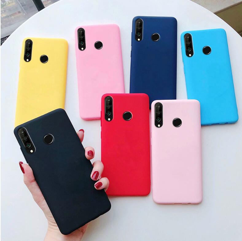 Case For Huawei P40 Lite E P30 Lite Pro P20 Lite P10 P Smart Plus Z 2019 2018 Matte Soft Back Cover Case