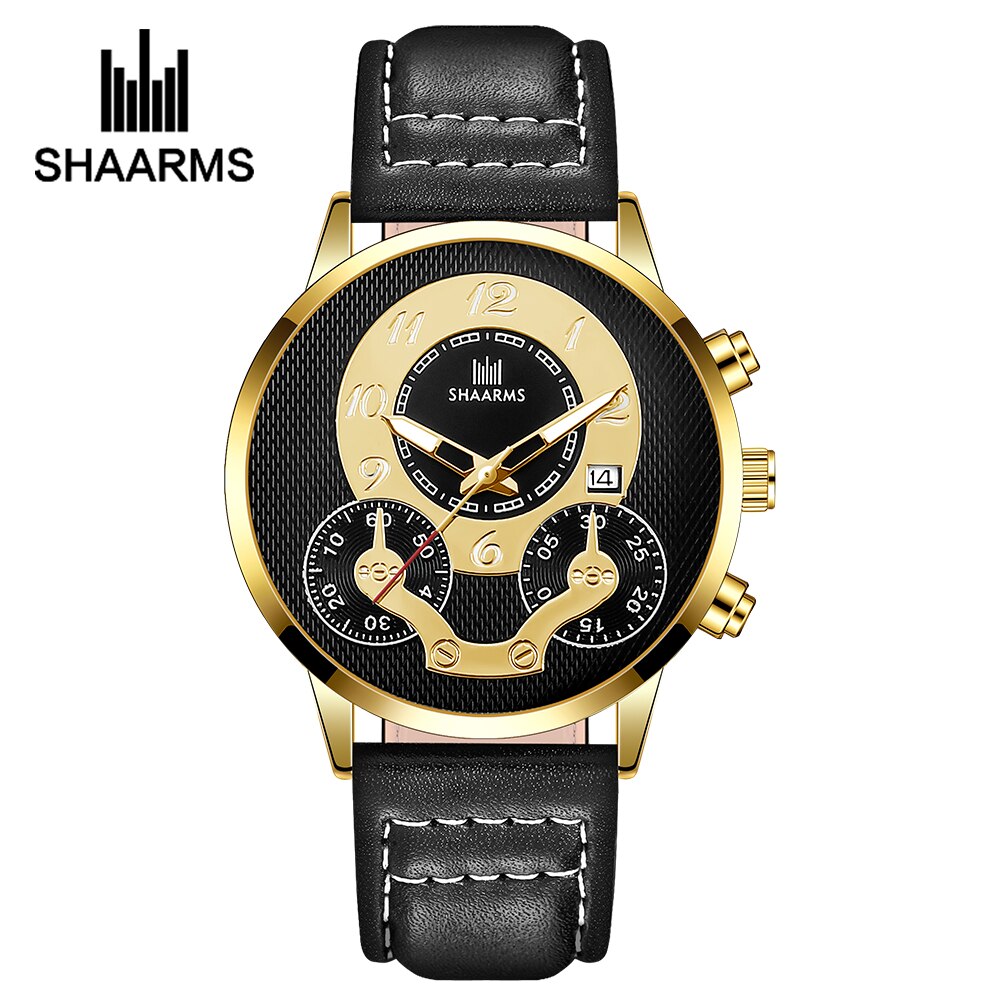 SHAARMS Mens Watches Top Brand Luxury Fashion Casual Business