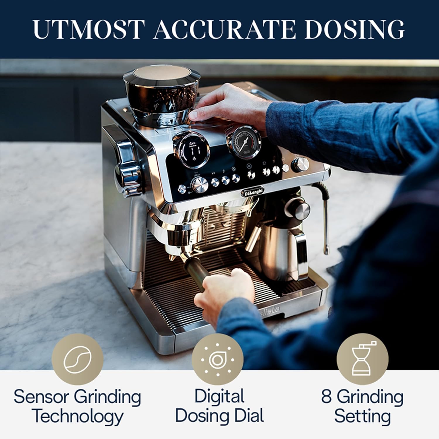De'Longhi EC9665.M La Specialista Maestro Espresso Coffee Machine. 