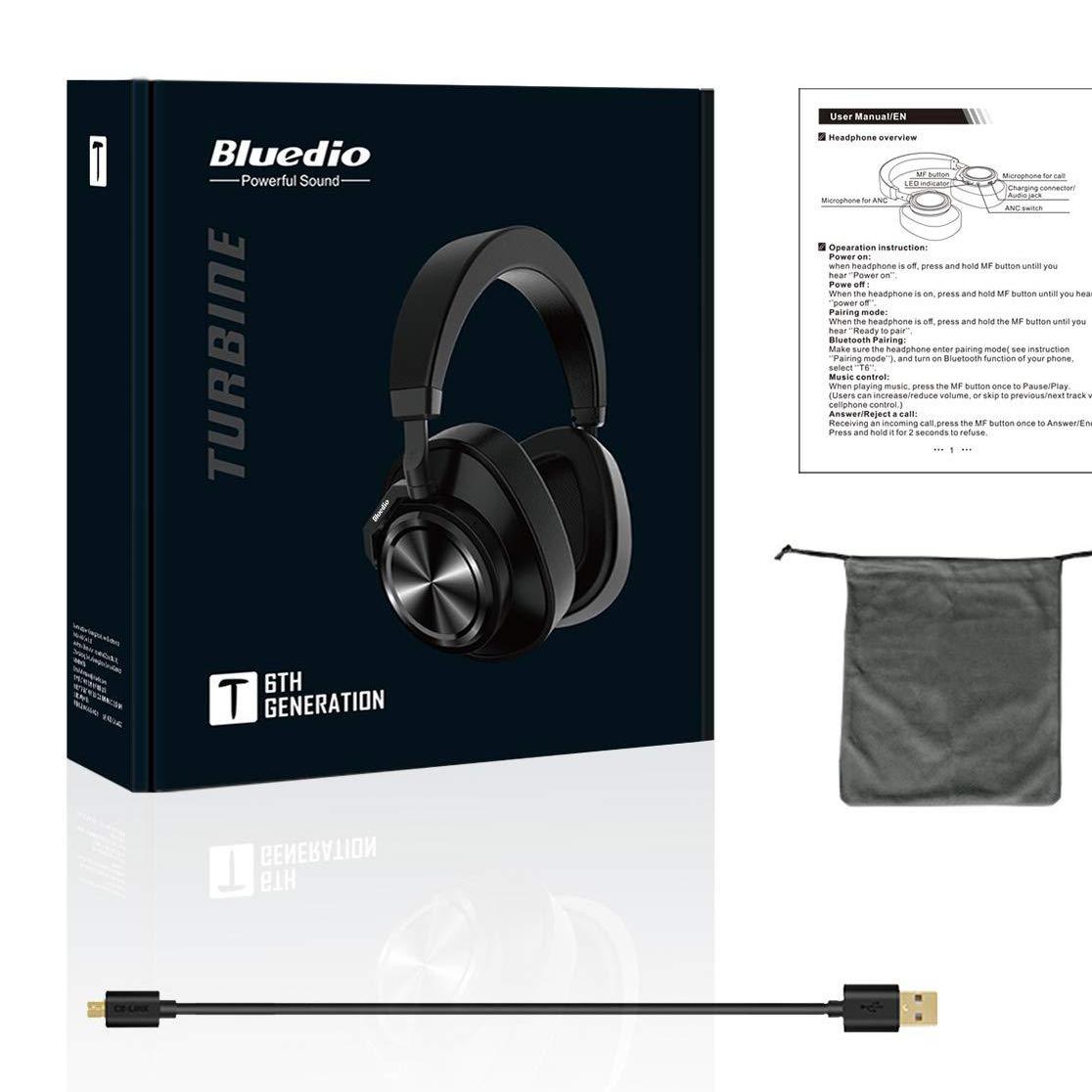 Bluedio T6 Active Noise Cancelling Headphones. 