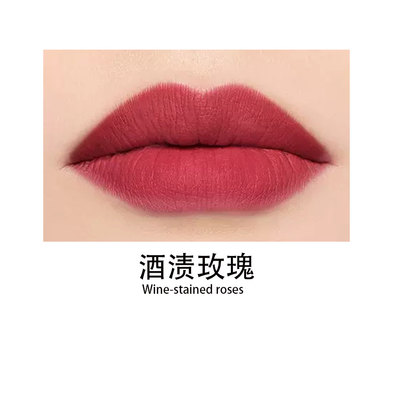 Cross-border lambskin velvet lipstick No logo moisturizing lipstick black tube red tube matte lipstick Lipstick