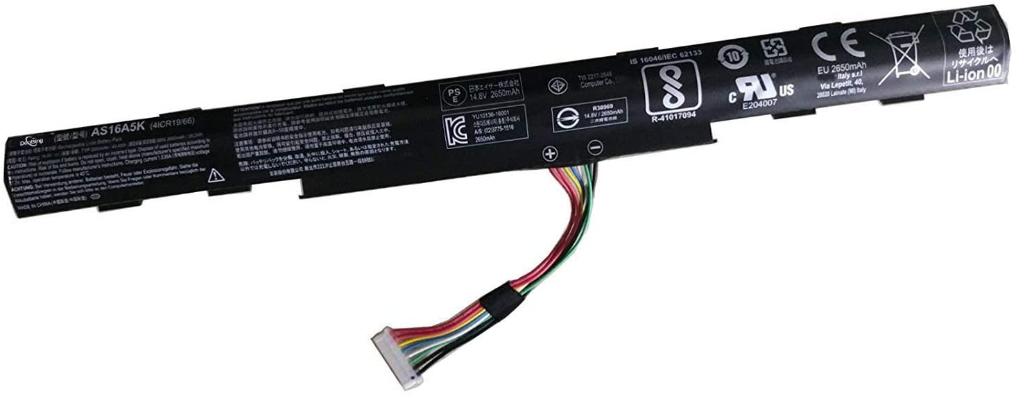 AS16A5K AS16A7K AS16A8K Laptop Battery Replacement for Acer Aspire E15 E5-475 E5-475G E5-575 E5-575G E5-576 E5-576G E5-774 E5-774G F5-573， F5-573G F5-573T F5-771 F5-771G