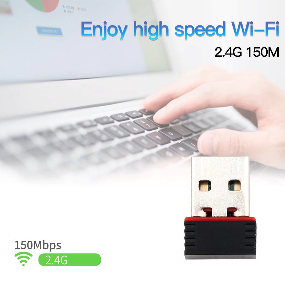CASIFY WA01 300Mbps Wifi Receiver Adapter 300Mbps Wifi Adapter Mini USB Network Card 802.11b/g/n Wireless Network Lan Card 2.4G Adapter. 