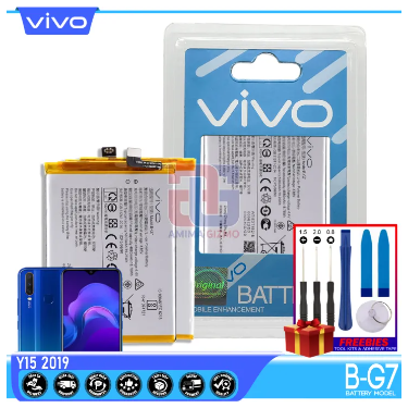 Vivo Y17 Battery for VivoY17 1902 / Y11 Y15 Y12 Model B-G7 Li-ion AMIMA Gizmo authentic and Capacity Replacement, Same Size as Legit Battery of Authentic Smartphone, Support Fast Charger, 5000mAh. 