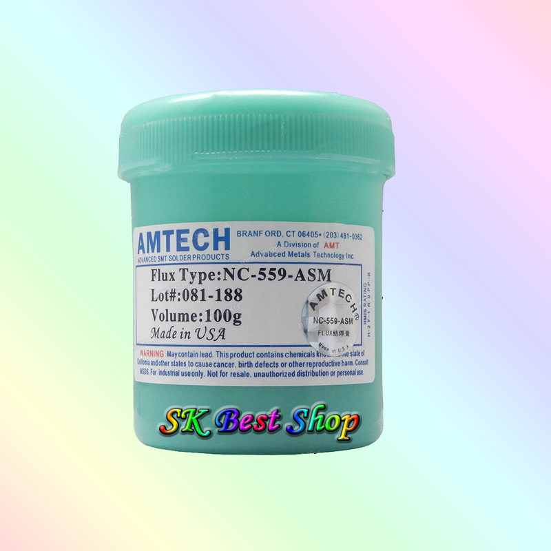 Amtech NC-559-ASM 100g SMT/SMD BGA Soldiering Solder Paste for PCB Rework Reballing Welding Repair Tools. 