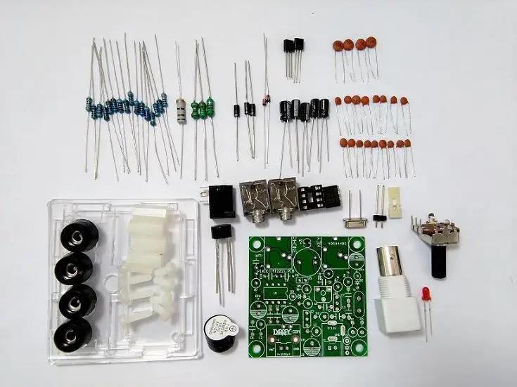 DC 9-13.8V S-PIXIE CW QRP Shortwave Radio Transceiver 7.023Mhz+ Acrylic Case DIY kit for Ham Radio Audio NEW. 