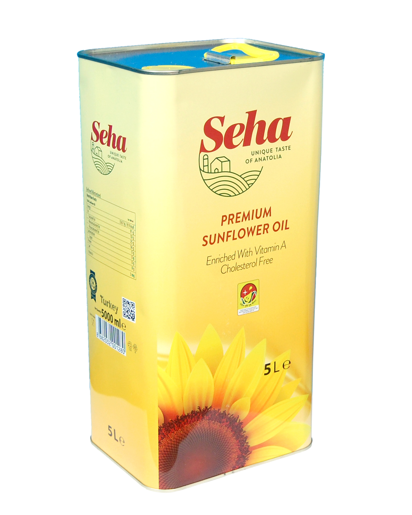 Seha Sunflower Oil 5Litre Tin. 