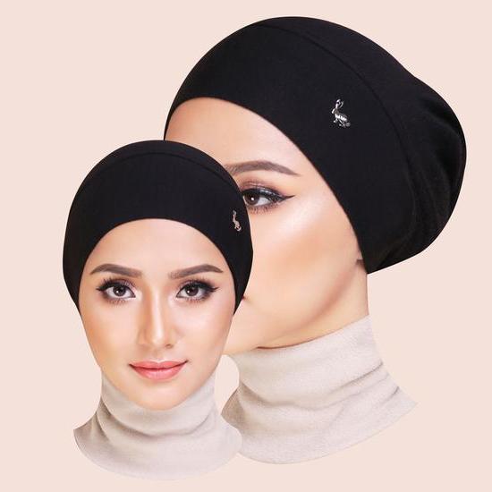 Stylish Hijab Cap Black For Girls: Buy 
