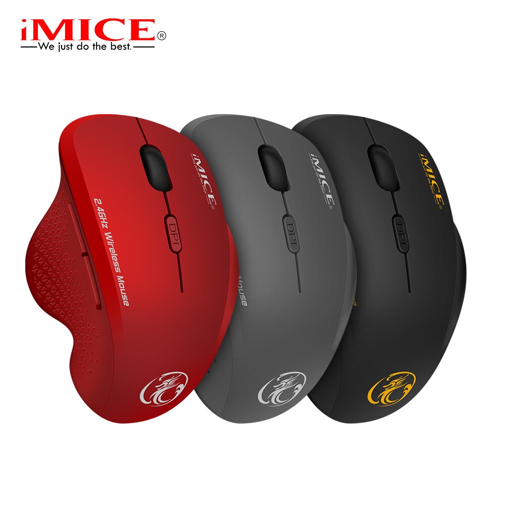 IMIC USB Wireless Mouse 2000DPI USB 2.0 Receiver Optical Computer Mouse 2.4Ghz Ergonomic Mice For Laptop PC Sound Silent Mouse. 