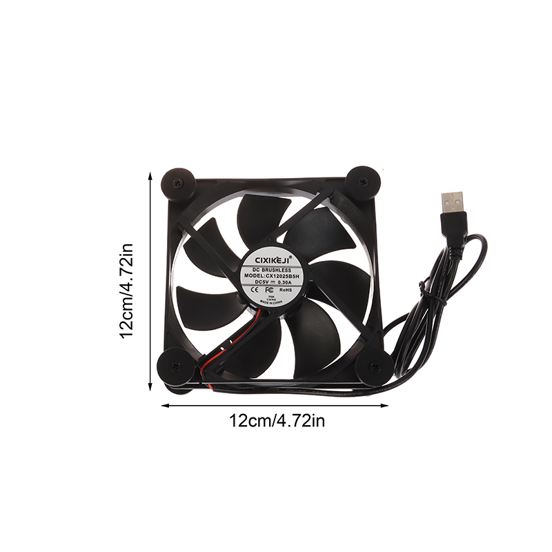 120MM 5V USB Fan Powered PC Router Fans With Stepless Speed Controller High Airflow Cooling Fan For Router Modem Receiver Eatop. 