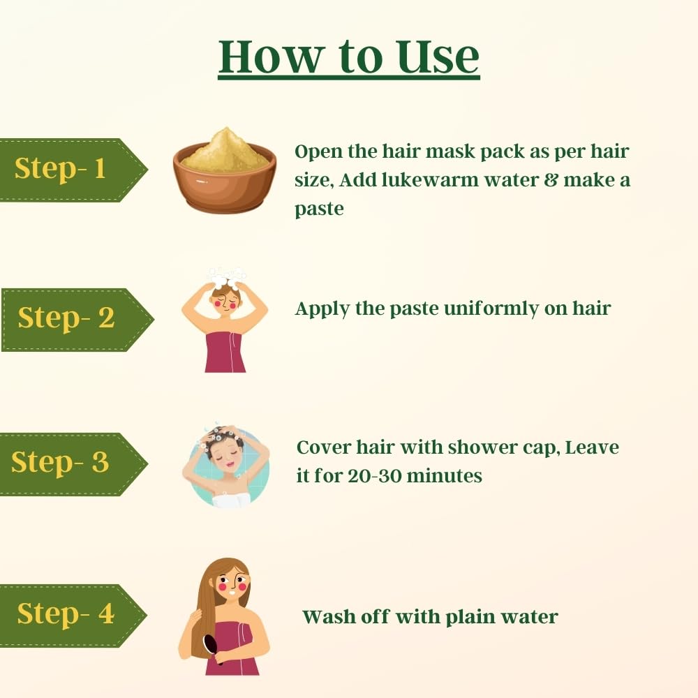 Hair Pack/Mask Powder for  Hair Fall and Hair Growth -100g. 