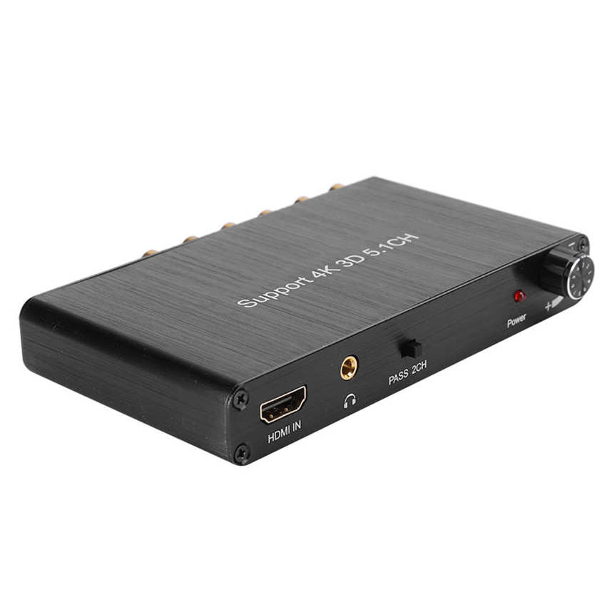 Audio Decoder HDMI Extractor Convertor for Dolby Support 4K 5.1CH Three Dimensional 110‑240V. 