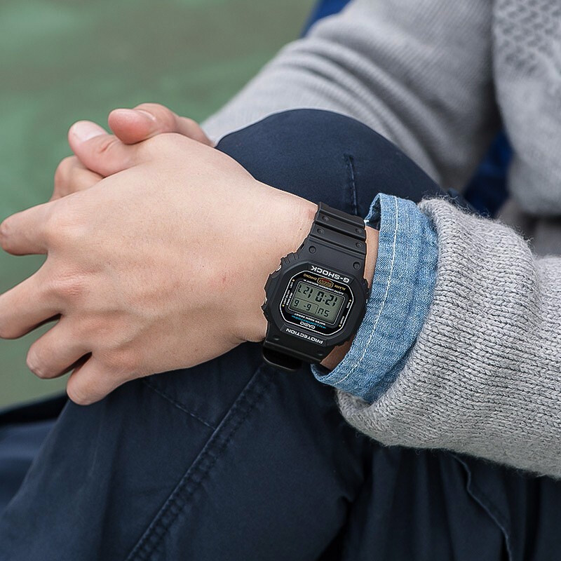 Casio G Shock Dw 5600e On Wrist Casio G-Shock Men's Watch DW-5600E