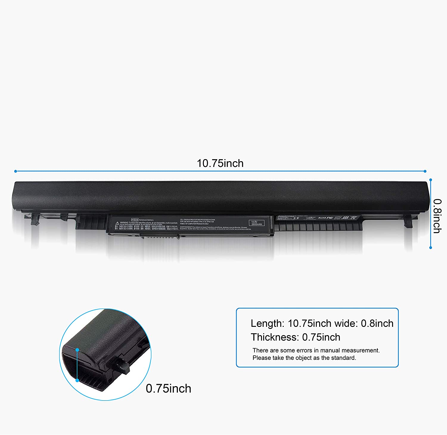 HS03 HS04 Laptop Battery for HP 255 245 250 240 G4 807957-001 14g 14q 15g 15q HSTNN-LB6U HSTNN-LB6V Battery. 