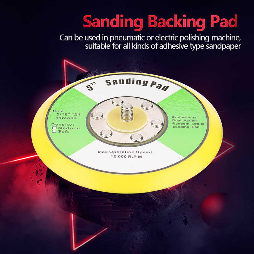 Hook And Loop Backing Plate Lightweight with M8 Thread Sanding Pad for Electric Polishing Machine All Kinds Of Adhesive. 