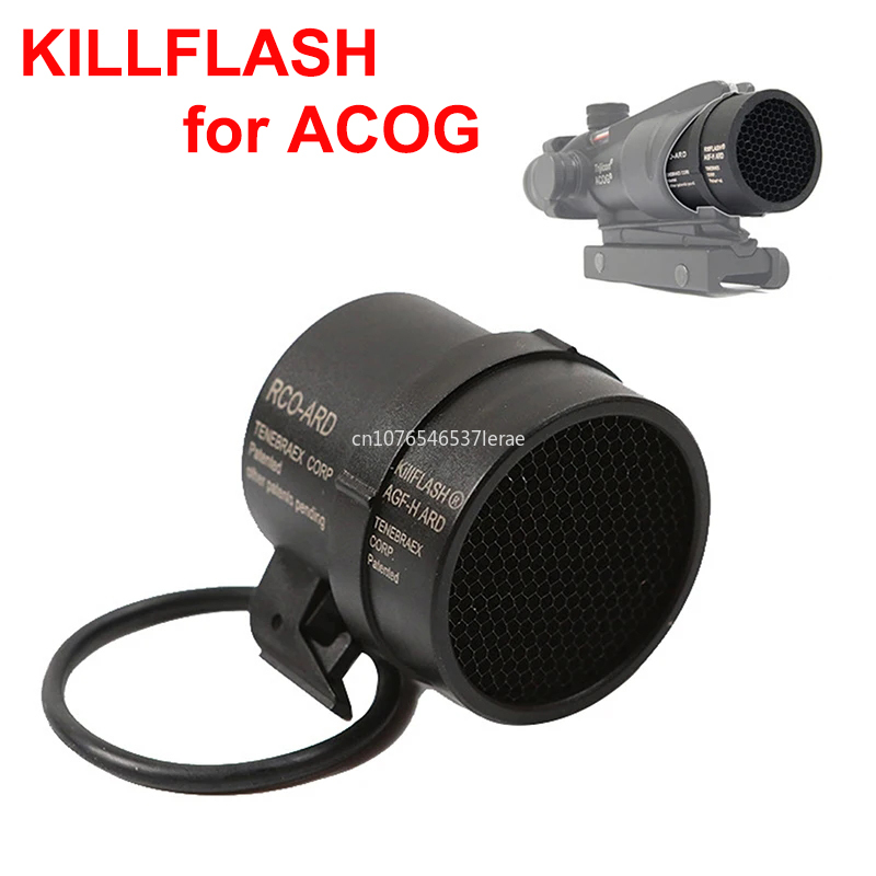Tactical Killflash for Trijicon ACOG 1X32 4X32 Scope Metal Mesh Cover Cap Front Protector Anti-Reflection Honeycomb For Hunting