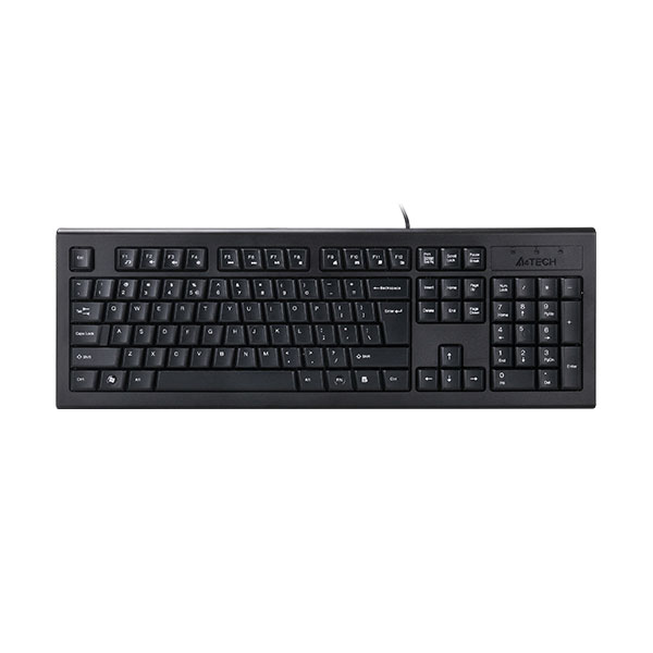 A4tech KRS-82 USB Wired Keyboard - Bangla Layout - FN Multimedia Key - Comfort Roundedge Keycaps - USB - For PC/Laptop - Black. 