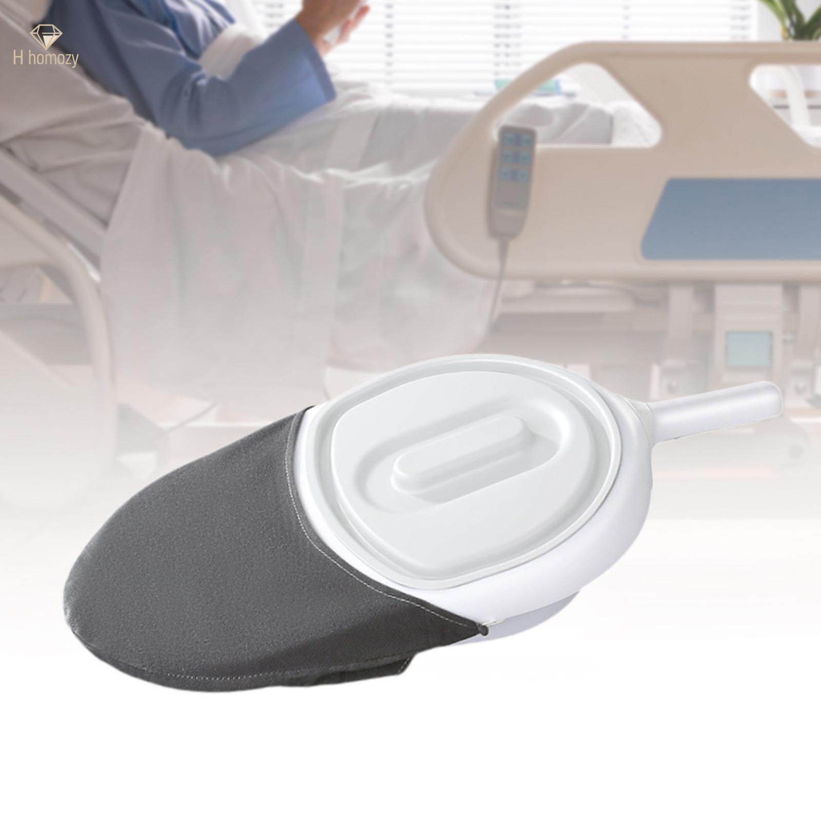 Portable Bed Pan with Guard with A Handle Load Bearing Bedridden Urinal for Home Elderly Men. 